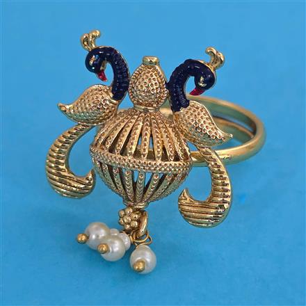 Antique Birds Ring with Gold Plating