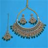 Antique Mukut Necklace with Mehndi Plating