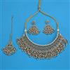Antique Mukut Necklace with Mehndi Plating