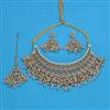 Antique Mukut Necklace with Mehndi Plating