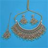 Antique Mukut Necklace with Mehndi Plating