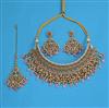 Antique Mukut Necklace with Mehndi Plating