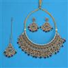Antique Mukut Necklace with Mehndi Plating