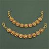 Antique Temple Ear Chain with Matte Gold Plating