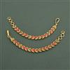 Antique Classic Ear Chain with Matte Gold Plating