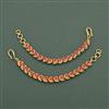 Antique Classic Ear Chain with Matte Gold Plating