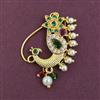 Antique Pearl Nose Ring with Gold Plating