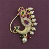 Antique Pearl Nose Ring with Gold Plating