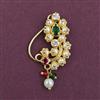Antique Pearl Nose Ring with Gold Plating