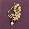 Antique Pearl Nose Ring with Gold Plating