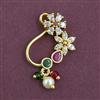 Antique Pearl Nose Ring with Gold Plating