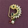 Antique Pearl Nose Ring with Gold Plating
