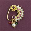 Antique Pearl Nose Ring with Gold Plating