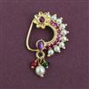 Antique Pearl Nose Ring with Gold Plating