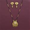 Antique Pearl Mangalsutra With Matte Gold Plating