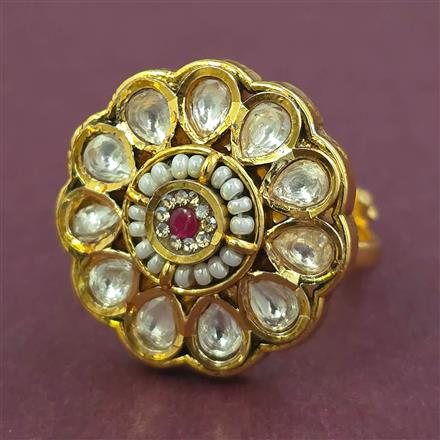Antique Pearl Ring with Gold Plating