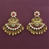 Antique Chand Earring with Matte Gold Plating