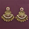 Antique Chand Earring with Matte Gold Plating
