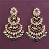 Antique Chand Earring with Matte Gold Plating