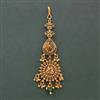 Antique Temple Tikka with Matte Gold Plating