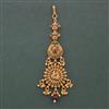 Antique Temple Tikka with Matte Gold Plating