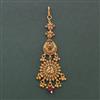 Antique Temple Tikka with Matte Gold Plating