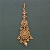 Antique Temple Tikka with Matte Gold Plating