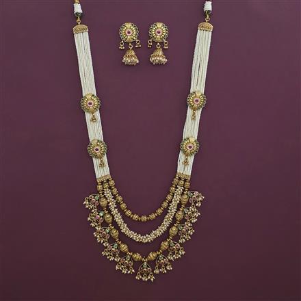 Antique Long Mala with Gold Plating