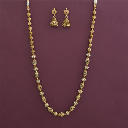 Antique Pearl Mala with Gold Plating