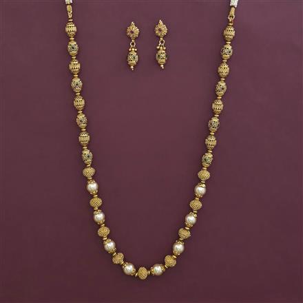 Antique Pearl Mala with Gold Plating