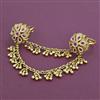 Antique Adjustable Ring with Matte Gold Plating