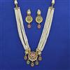 Antique Pearl Necklace with Matte Gold Plating
