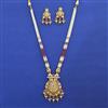 Antique Pearl Pendant Set with Gold Plating