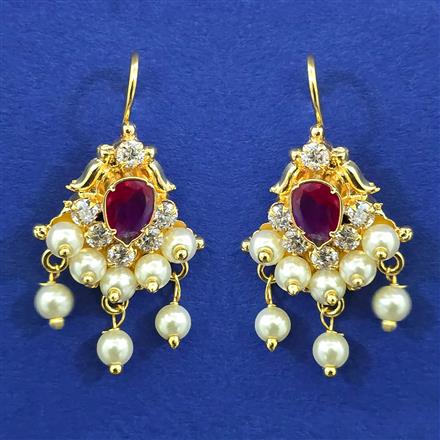 Antique Pearl Earring with Gold Plating