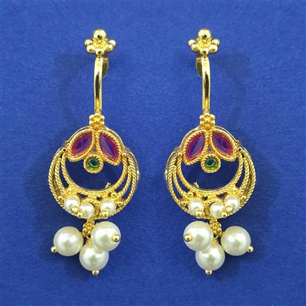 Antique Pearl Earring with Gold Plating