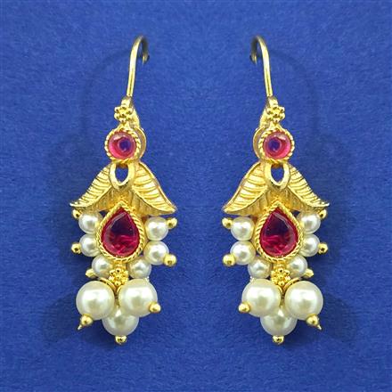 Antique Pearl Earring with Gold Plating