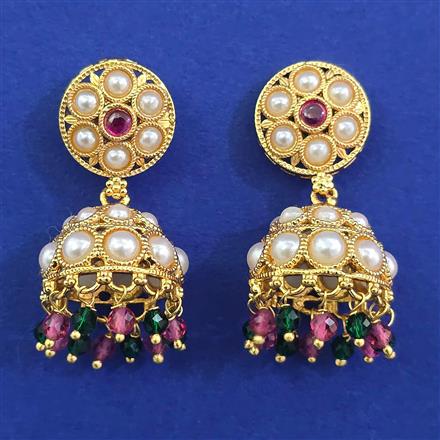 Antique Jhumki with Gold Plating