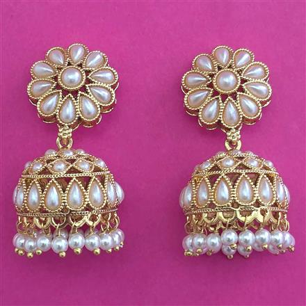Antique Pearl Earring with Gold Plating