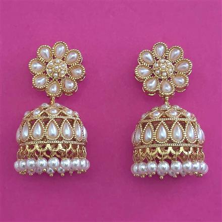 Antique Pearl Earring with Gold Plating