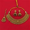 Antique Mukut Necklace with Matte Gold Plating