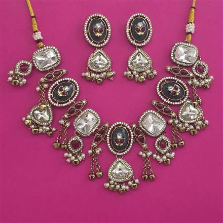 Antique Heritage Necklace with Mehndi Plating