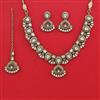 Antique Classic Necklace with Mehndi Plating