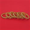 Antique 6 pc Classic Bangles with Matte Gold Plating