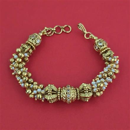Antique Pearl Bracelet with Gold Plating