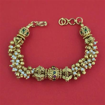 Antique Pearl Bracelet with Gold Plating