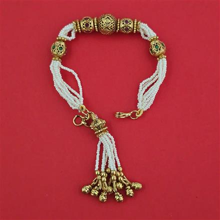Antique Pearl Bracelet with Gold Plating