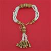 Antique Adjustable Bracelet with Gold Plating