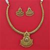 Antique Classic Necklace with Matte Gold Plating