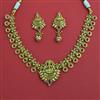 Antique Temple Necklace with Matte Gold Plating