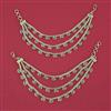 Antique Multi Layer Ear Chain with Gold Plating